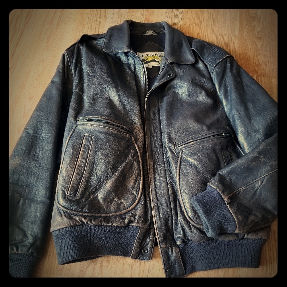 Letigre leather jacket